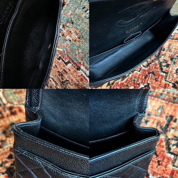 ❌SOLD❌Chanel Classic Vintage Medium Caviar Double Flap Bag - Picture 10 of 11